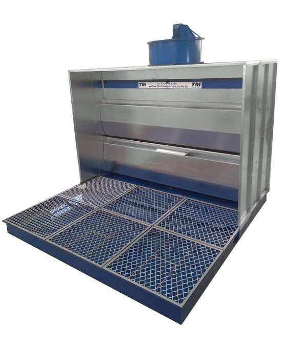 Cabine de Pintura Úmida com Piso